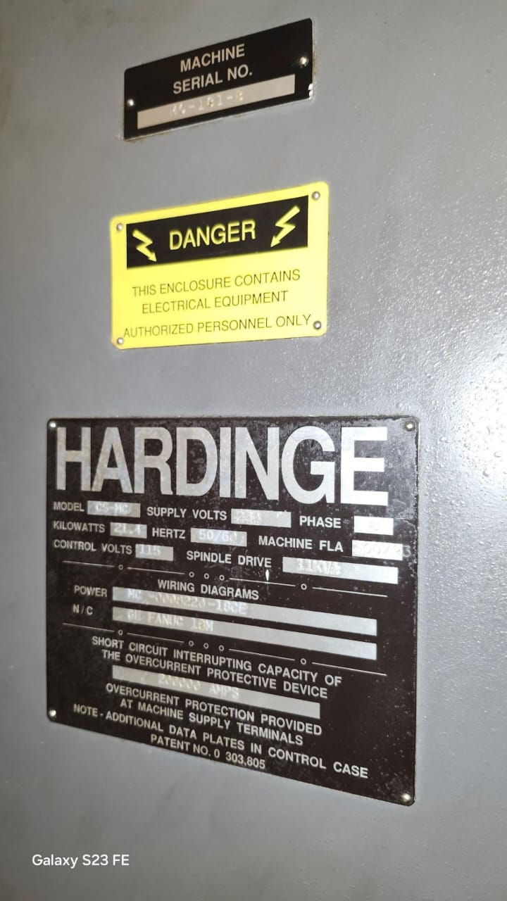 VERTICAL MACHINING CENTER HARDINGE CONQUEST VMC700